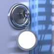 porte-clefs dans une serrure de porte de maison