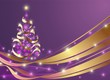 Natale Albero di Stelle-Christmas Stars Tree Background-Vector