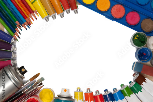 Photo: Paints and pencils Paints and pencils
