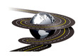 Vecteur : Road in globe form Road in globe form