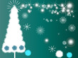 White Christmas fur-tree