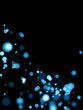 Abstract Black Background with blue lights and shining stars Abstract Black Background with blue lights and shining stars