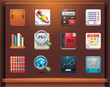 Educational. Mobile devices apps/services icons. Part 12 of 12