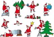 10 Weihnachtsmänner