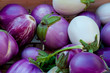 Photo: aubergines/eggplants in various colours aubergines/eggplants in various colours