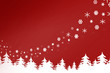 Illustration: Red and White Christmas Trees Red and White Christmas Trees