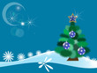 New Year's green fur-tree