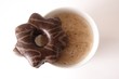 cup of coffee and cookie
