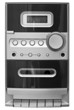 Smple cheap gray musical center