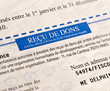 Reçu fiscal de dons