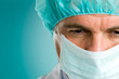 Surgeon face closeup