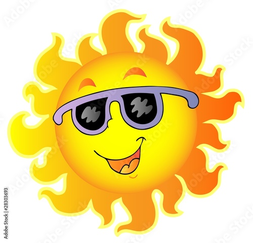 clip art sun with sunglasses. Happy Sun with sunglasses