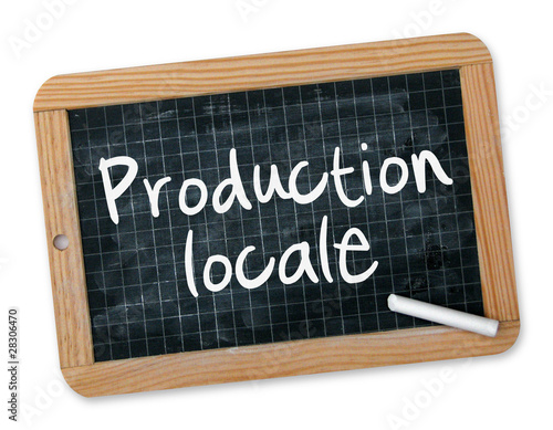 Photo: Ardoise "Production locale" Ardoise "Production locale"