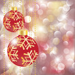 New year greeting card with christmas balls. vector New year greeting card with christmas balls. vector