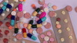 Pills and Drugs falling dawn