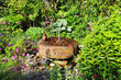 Historic Mill stone, fountain