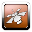 Bronze Glossy Square Icon Bronze Glossy Square Icon