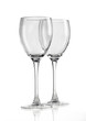 two wine glasses isolated on white background two wine glasses isolated on white background