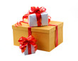 gift box with red bow isolated on white gift box with red bow isolated on white