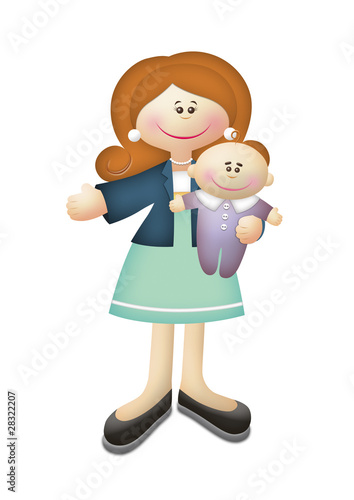 Illustration: Working Mom Working Mom