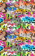 Graffiti seamless background. Urban art texture