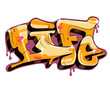 graffiti vector text design