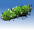 graffiti vector text design