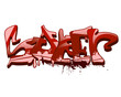 graffiti vector text design