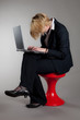 Businessfrau in blond