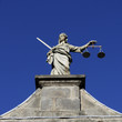 Dublin CastleStatue of Justitia - Dublin, Ireland (Irland)