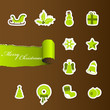 Colorful Christmas icons. Colorful Christmas icons.