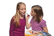 Young Girsl doing face paint