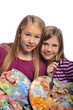 Young Girls doing face paint