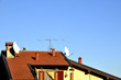 Casa, tetto con antenne