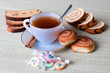 tea with cookies