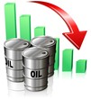 Barili di Petrolio e Grafico-Oil Bar Graph-2-Vector
