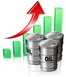 Barili di Petrolio e Grafico-Oil Bar Graph-Vector