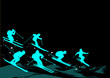 Vektor: Skiing, Illustrator Image Skiing, Illustrator Image