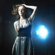 Young dancing woman