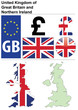 United Kingdom collection including flag, plate, map