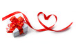 gift box with red bow isolated on white gift box with red bow isolated on white