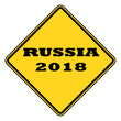 Russia 2018 sign