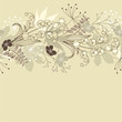 Seamless patten with forest flowers and plants Seamless patten with forest flowers and plants