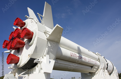 Photo: Rocket at Kennedy Space Center, florida, USA Rocket at Kennedy Space Center, florida, USA