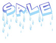 sale and water effect