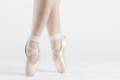 detail of ballet dancer's feet