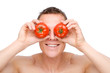 Photo: Man with tomato Man with tomato