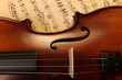 Violon et sa partition