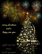 merry christmas and a happy new year - vector