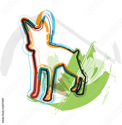 Vector: Dog illustration Dog illustration